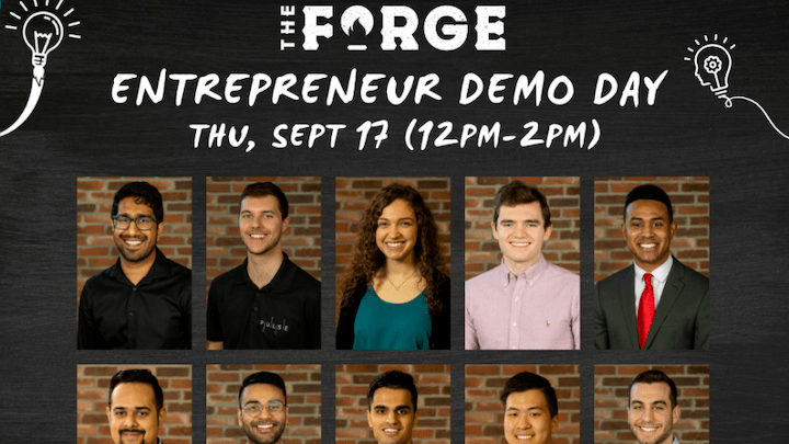 headshots of multiple people for entrepreneur demo day
