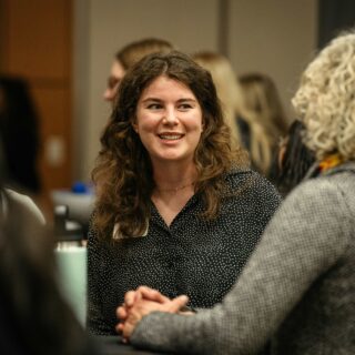 Picture of women chatting during an event