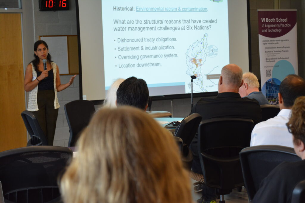 Image of Rohini Patel speaking at the Opportunity Marketplace event