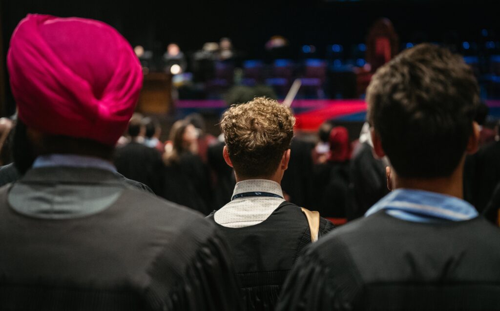 back of the head of students at the Engineering Convocation